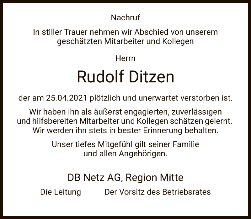 Traueranzeigen Von Rudolf Ditzen Trauer Rheinmain De