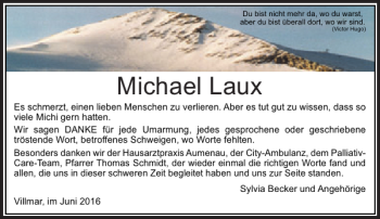 Traueranzeige von Michael Laux von Rhein Main Media