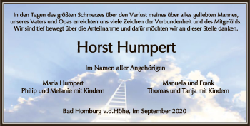 Traueranzeige von Horst Humpert von FNP