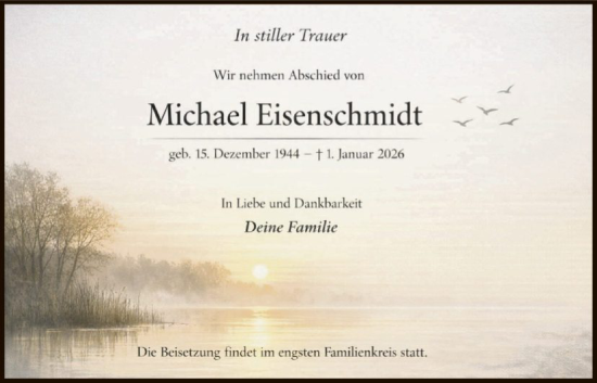 Traueranzeige von Michael Eisenschmidt von OFHA