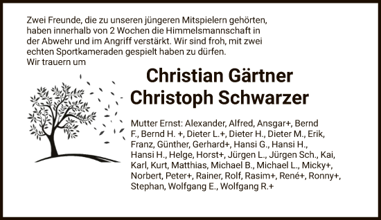 Traueranzeige von Sterbetafel vom 24.01.2026 von FNP