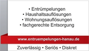 Logo ENTRÜMPELUNGEN - HANAU, Uwe Hainz